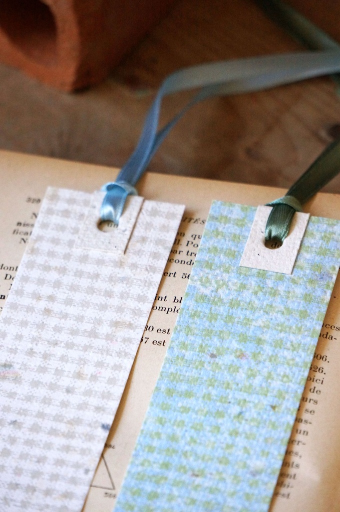 Marque-page 'Picnic' vert d'eau