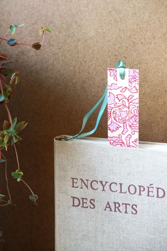 Marque-page 'Poesía' rose