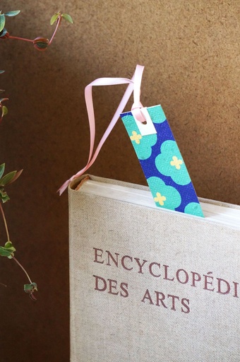 Marque-page 'Azulejos' vert