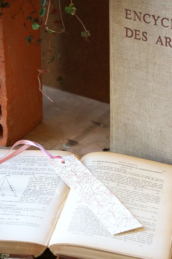 Marque-page 'Poesía' crème