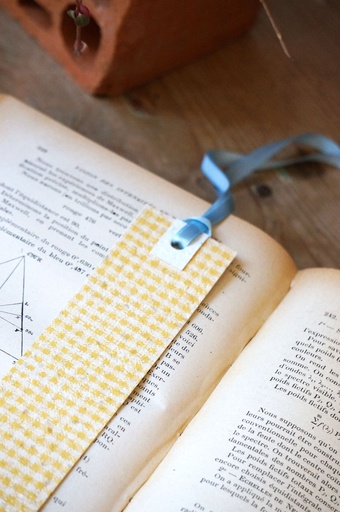 Marque-page 'Picnic' jaune